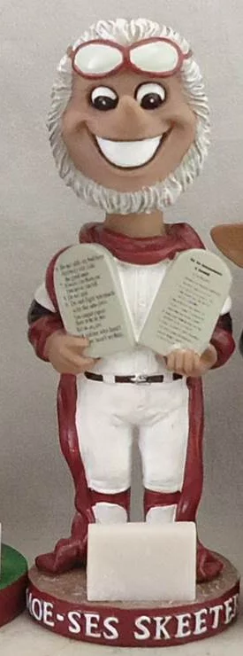 moe-ses skeeter bobblehead - battle creek bombers - northwoods league