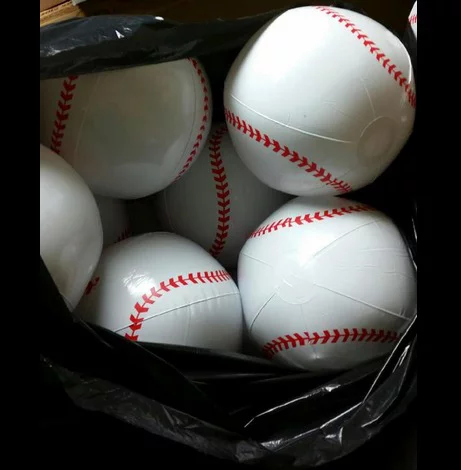 myrtle beach pelicans inflattable baseball - april 15, 2015