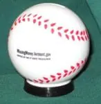 piggy bank baseball - vermont lake monsters - oakland athletics