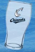 pilsner glass - lakeshore chinooks - northwoods league