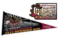 quad city riverbandits pennant and schedule - astros