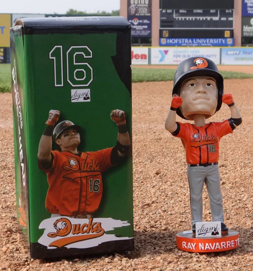 ray navarrete bobblehead - long island ducks - atlantic professional baseball league