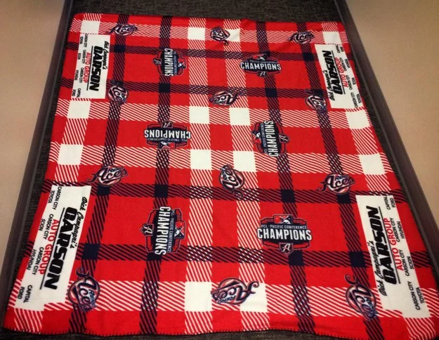 reno aces fleece blanket - diamondbacks - april 18, 2015