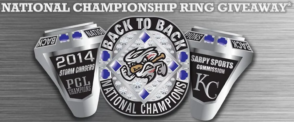 replica ring - omaha storm chasers - kansas city royals