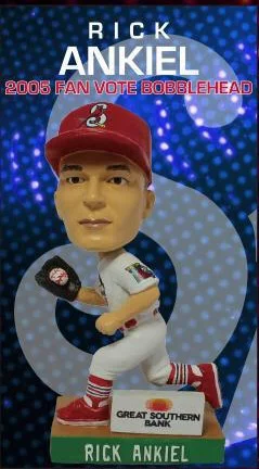 rick ankiel mini bobblehead fan vote 2005 - springfield cardinals - st louis cardinals