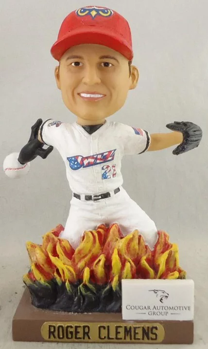 rodger clemens bobblehead - orem owlz - los angeles angels