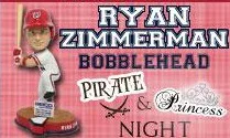 ryan zimmerman bobblehead - potomac nationals - washington nationals