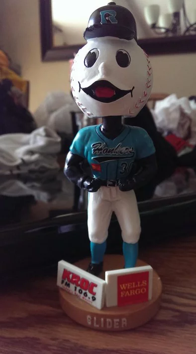 slider mascot bobblehead - rochester honkers - northwoods league