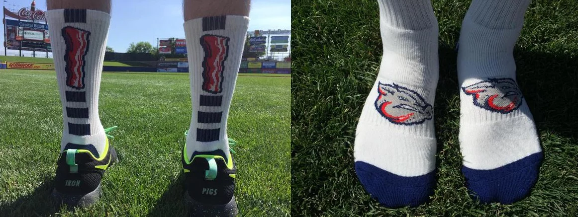 socks - lehigh valley ironpigs - philadelphia phillies