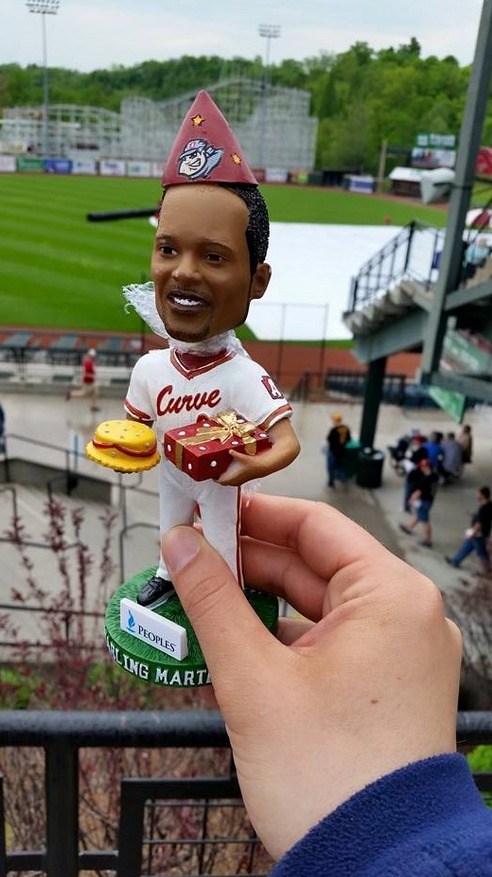 starling marte partay bobblehead - altoona curve - pittsburgh pirates (2)