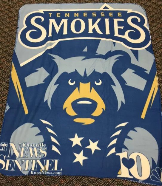 tennessee smokies fleece blanket - chicago cubs - april 18, 2015