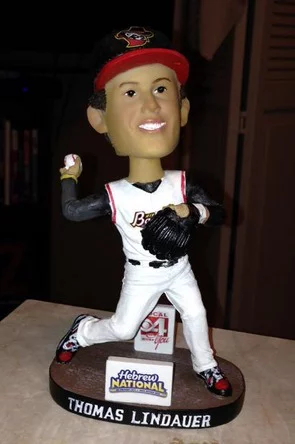 thomas lindauer bobblehead - quad city river bandits - houston astros