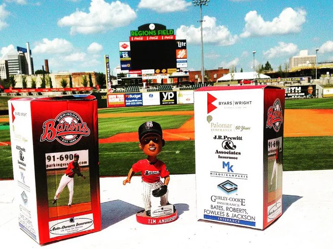 tim anderson bobblehead - birmingham barrons - chicago white sox (2)