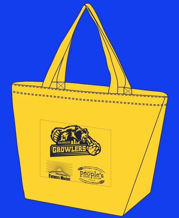 tote bag - kalamazoo growlers