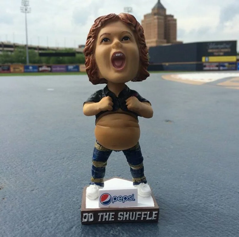 truffle shuffle goonies bobblehead - akron ducks - cleveland indians