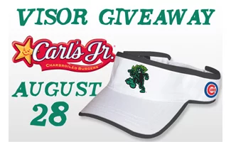 visor hat - eugene emeralds - chicago cubs