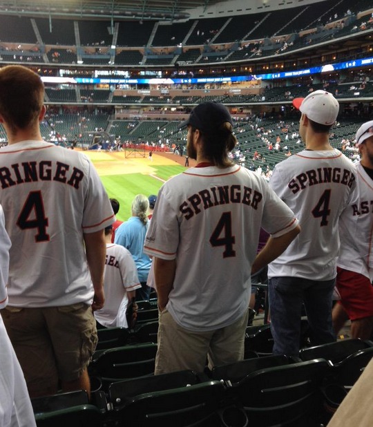 george springer replica jersey giveaway