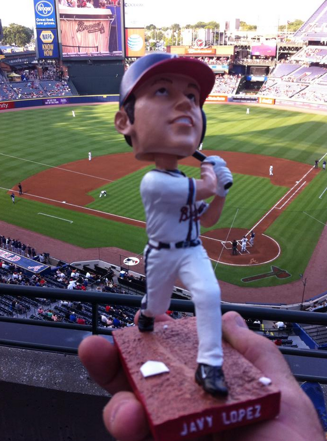May 20, 2015 Atlanta Braves vs. Tampa Bay Rays Javy Lopez Bobblehead Night