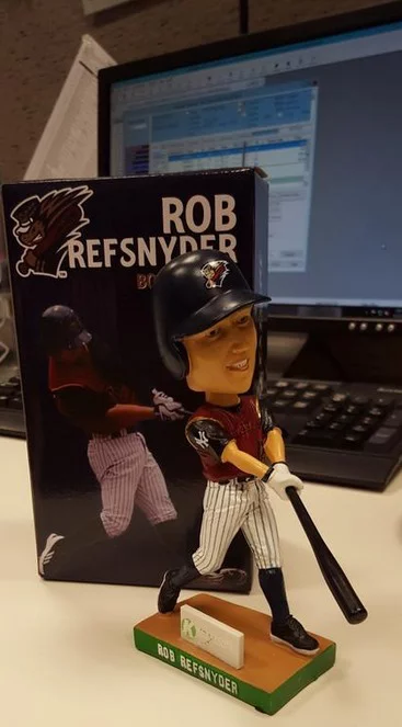 Rob Refsnyder Bobblehead - SWB RailRiders - New York Yankees