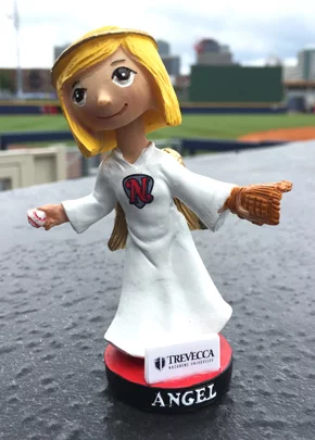 faith night angel bobblehead - nashville sounds - oakland athletics