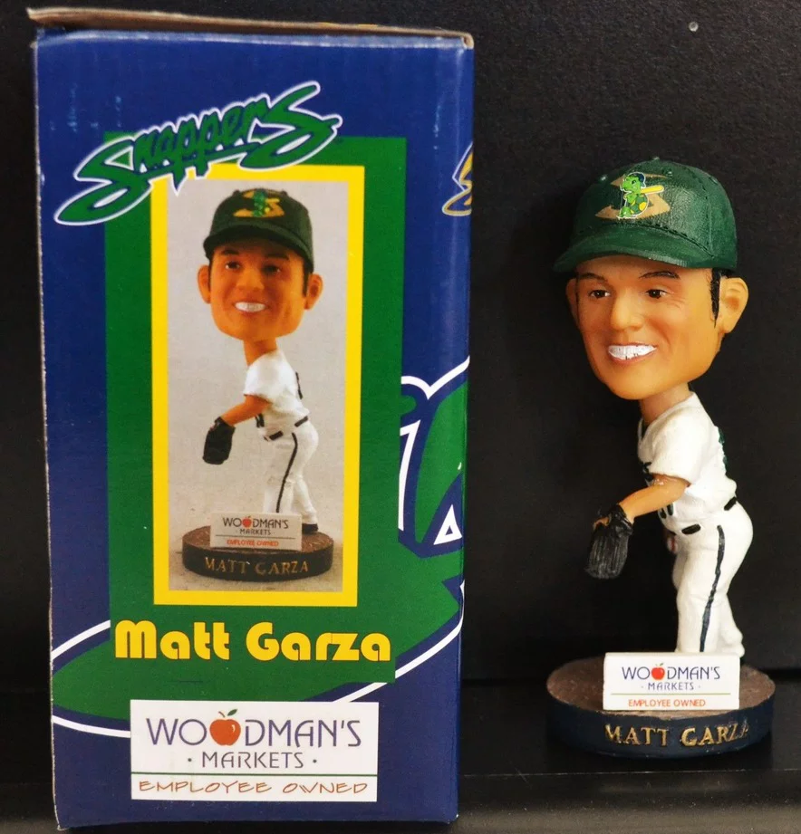 matt garza bobblehead - benoit snappers- oakland athletics