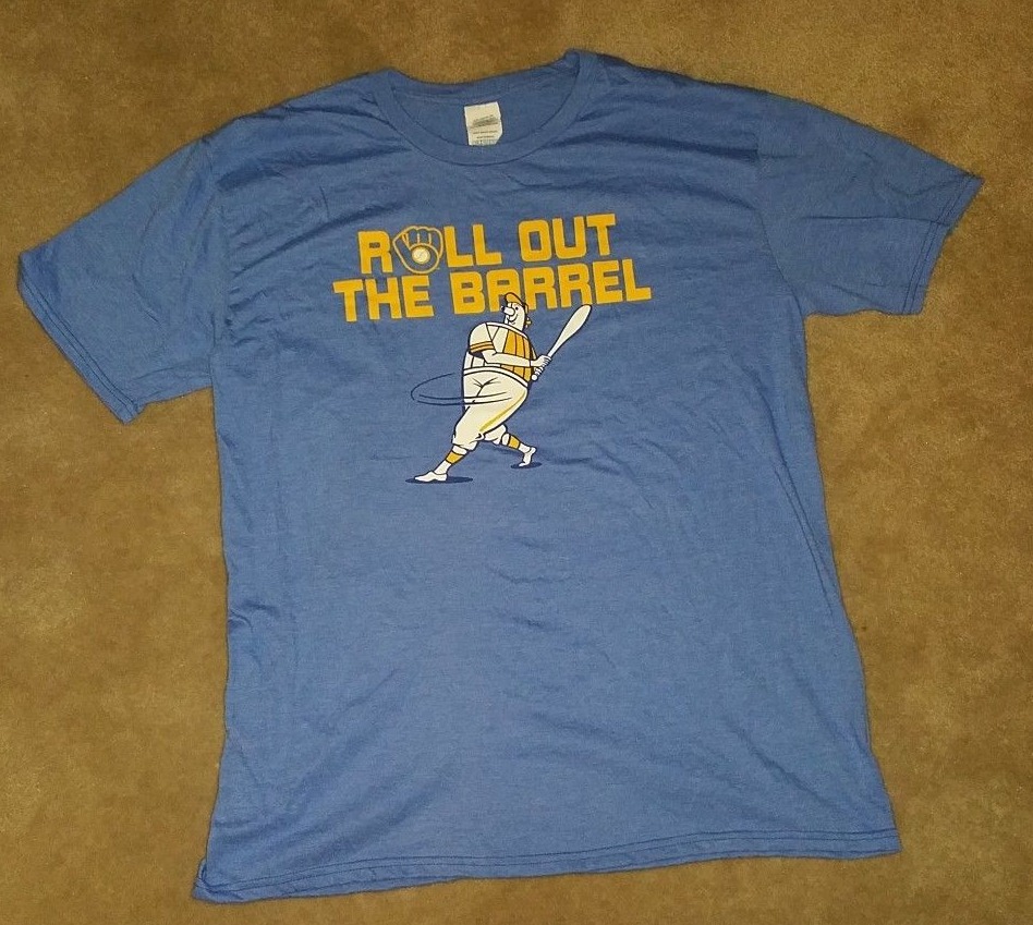 milwaukee brewers retro t shirt