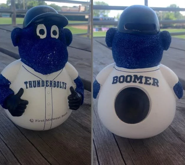 boomer wobbler doll - windy city thunderbolds - frontier league