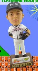 cody allen bobblehead - mahoning valley scrappers - cleveland indians