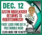 Cedar Rapids RoughRiders Justin Abdelkader Bobblehead 12-12-2015
