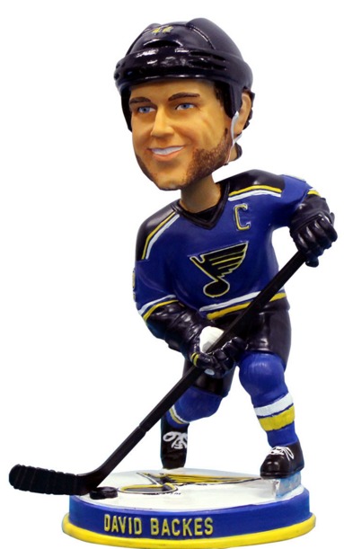 February 16, 2016 St Louis Blues vs Dallas Stars - David Backes Bobblehead  - Stadium Giveaway Exchange