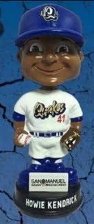 Rancho Quakes Corey Howie Kendrick Bobblehead 9-2-2016