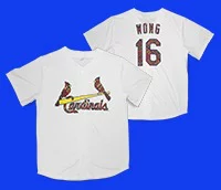 St Louis Cardinals Adult Kolten Wong Hawaiian Print Jersey 6-17-2016