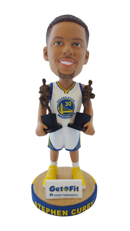 Golden State Warriors Stephen Curry Back-to-Back MVP Bobblehead 10-4-2016