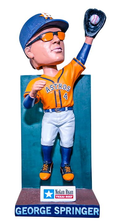 Houston Astros George Springer Outfield Wall Catch Bobblehead 9-10-2016