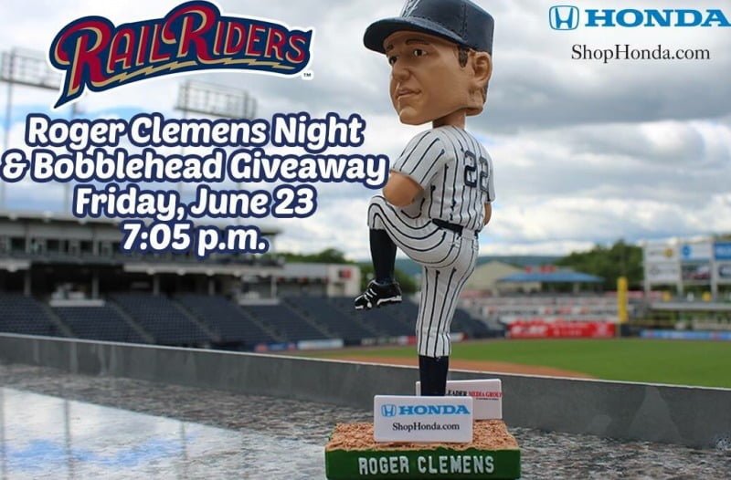 Roger Clemens 4000th Strikeout New York Yankees Stadium Giveaway Bobblehead 