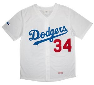 dodgers fernando valenzuela jersey