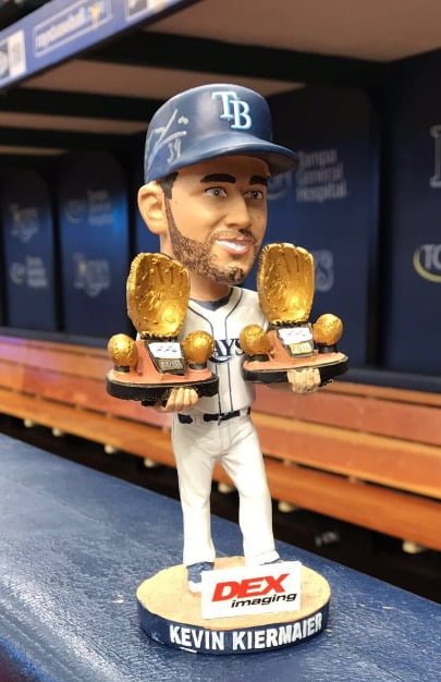 Kevin Kiermaier THE OUTLAW 2017 MONTGOMERY BISCUITS Bobble Bobblehead SGA 