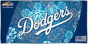 Los Angeles Dodgers Beach towel promo SGA Ampm Blue Baseball New!