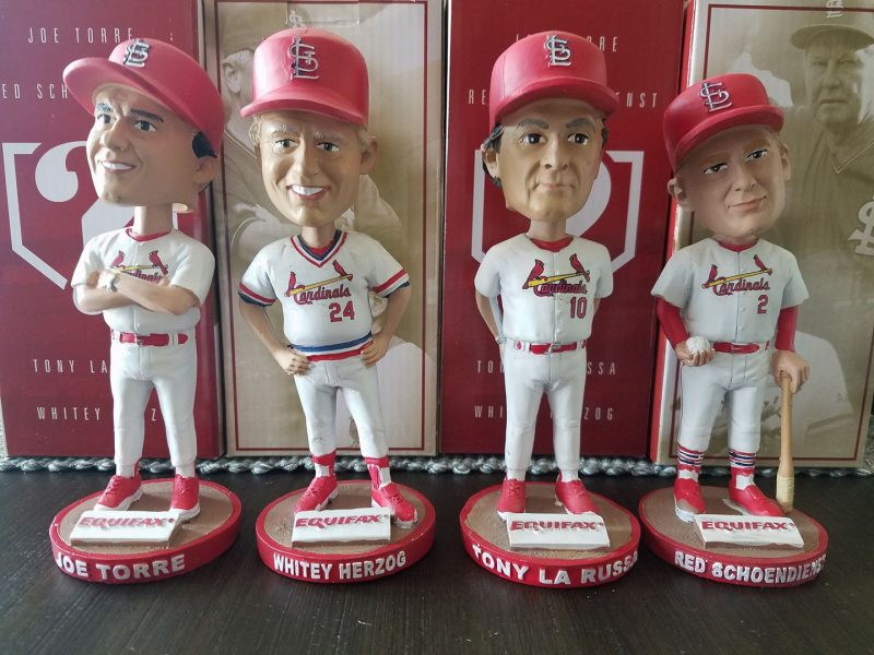 August 25, 2017 St Louis Cardinals - Mystery Hall Of Fame Manager Bobblehead - Stadium Giveaway ...