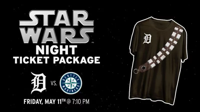 May 11, 2018 Detroit Tigers - Star Wars Shirt - Stadium Giveaway