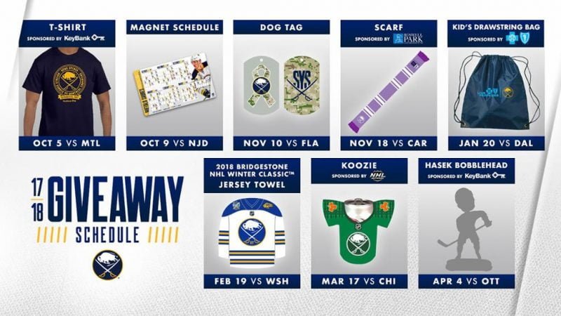 nhl giveaways