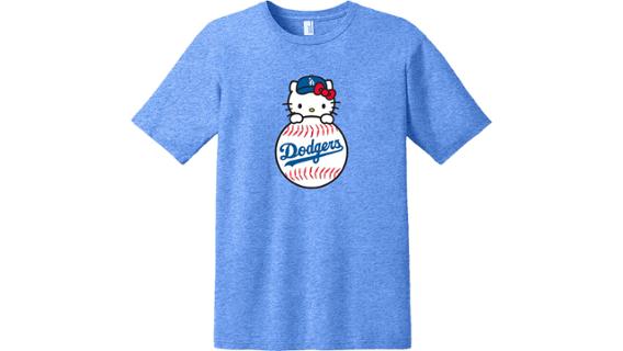 hello kitty dodgers shirt