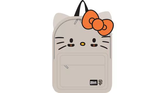 hello kitty giants backpack x San Francisco 10" Team Jersey Plush ring on the shoulder strap for holding keys San Francisco Giants Plush Hello