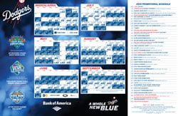 April 1 vs. San Francisco Giants vs Los Angeles Dodgers – Magnet Schedule