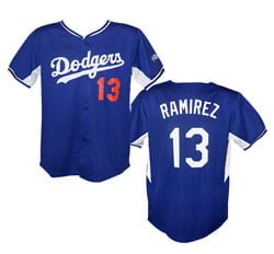 April 27, 2014 Colorado Rockies vs. Los Angeles Dodgers – Hanley Ramirez Replica Jersey