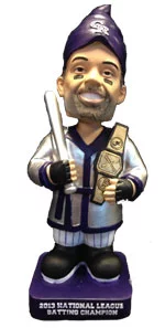 colorado rockies cuddyer gnome 4 6 2014 April 6, 2014 Arizona Diamondbacks vs. Colorado Rockies Batting Champ Bobblehead Gnome