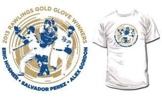 May 3, 2014 Detroit Tigers vs Kansas City Royals – Rawlings Gold Glove T-Shirt