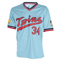 June 5, 2014 Milwaukee Brewers vs Minnesota Twins – 1984 Twins Road Kirby Puckett Jersey