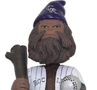 June 8, 2014 Los Angeles Dodgers vs Colorado Rockies – “Sasquatch” Bobblehead Gnome