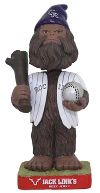 colorado rockies sasquatch gnome 6 8 2014 June 8, 2014 Los Angeles Dodgers vs Colorado Rockies Sasquatch Bobblehead Gnome